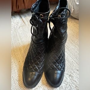 Chanel low boots black 35.5